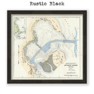 Scituate Harbor, Massachusetts Antique Nautical Chart Reproductional