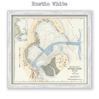 Scituate Harbor, Massachusetts Antique Nautical Chart Reproductional