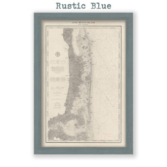 Long Beach Island, New Jersey Antique Nautical Chart Reproduction