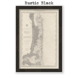 Long Beach Island, New Jersey Antique Nautical Chart Reproduction