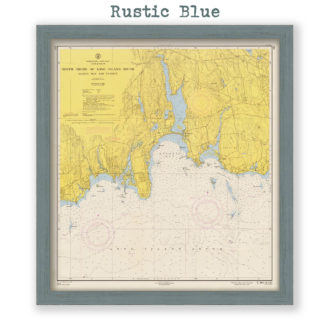 Niantic and Old Lyme, Connecticut Antiique Nautical Chart Reproduction