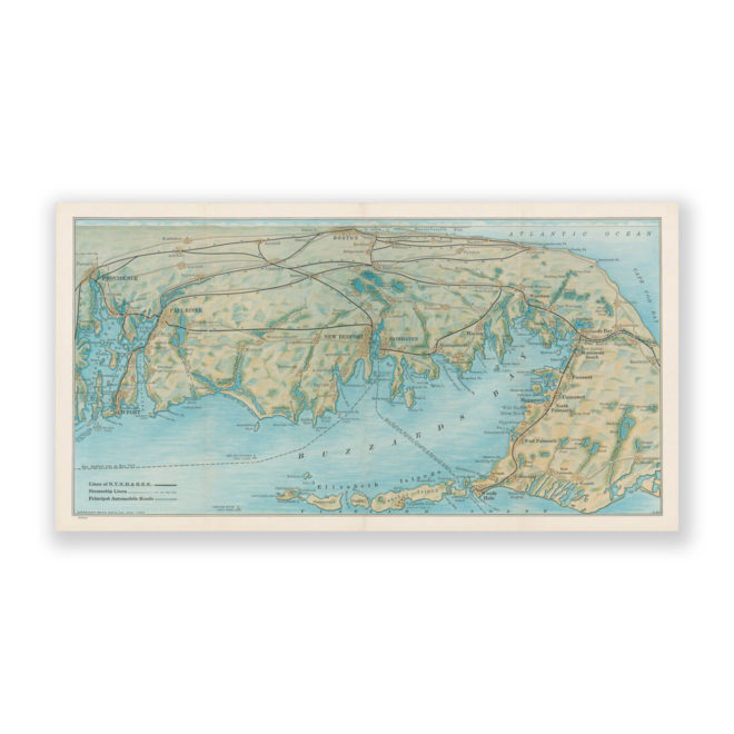 Buzzards Bay, Cape Cod, Massachusetts Antique Map Reproduction