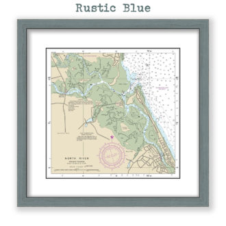 North River, Massachusetts Nautical Chart Reproduction