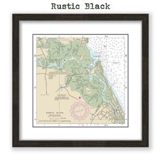 North River, Massachusetts Nautical Chart Reproduction