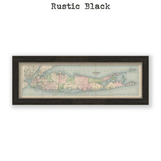 Long Island, New York Antique Map Reproduction