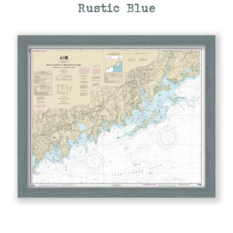 North Shore of Long Island Sound Nautical Chart Reproduction