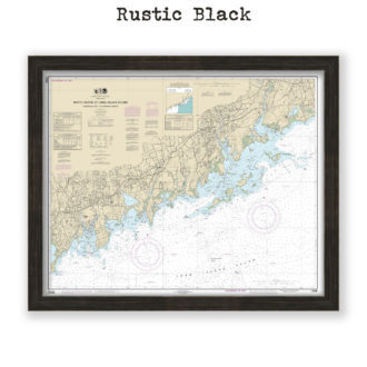 North Shore of Long Island Sound Nautical Chart Reproduction