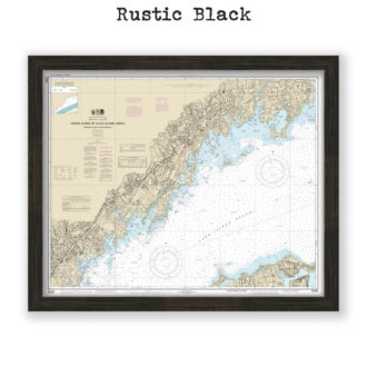 North Shore of Long Island Sound Nautical Chart Reproduction