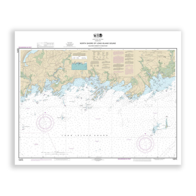 Guilford Harbor to Farm River, Connecticut Nautical Chart Reproduction