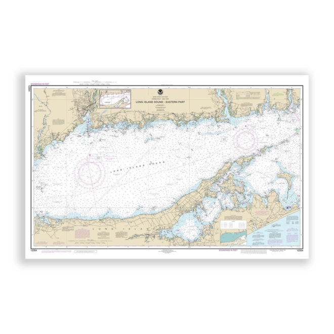 Long Island Sound - Eastern Part Nautical Chart Reproduction