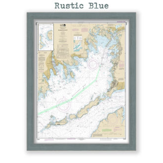 Buzzards Bay, Cape Cod, Massachusetts Nautical Chart Reproduction