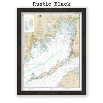 Buzzards Bay, Cape Cod, Massachusetts Nautical Chart Reproduction