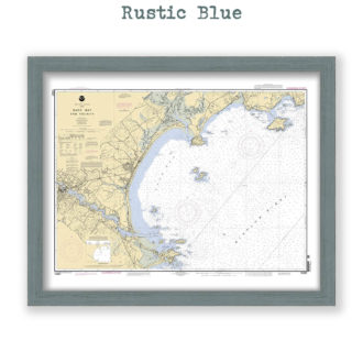 Saco Bay, Maine Nautical Chart Reproduction