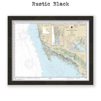 NAPLES and MARCO ISLAND, Florida Nautical Chart Reproduction