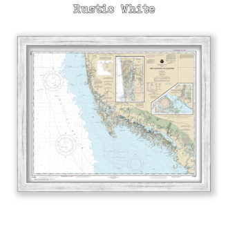 NAPLES and MARCO ISLAND, Florida Nautical Chart Reproduction