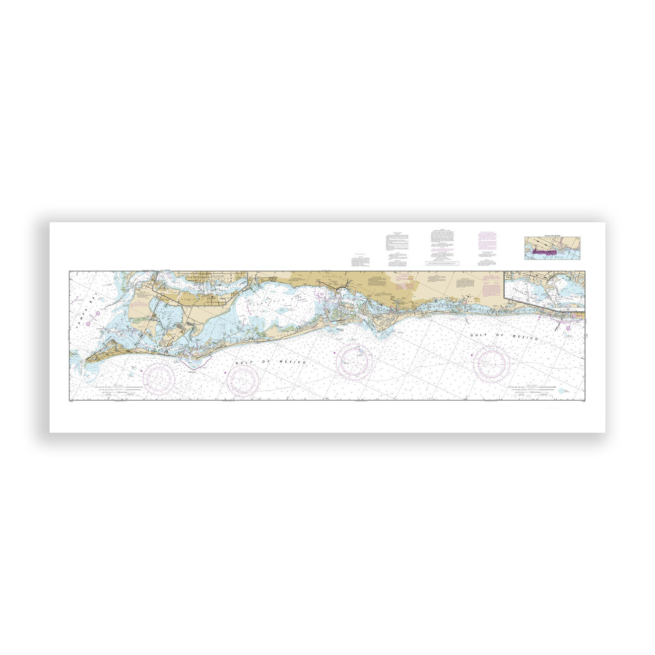 ANNA MARIA ISLAND, Florida Nautical Chart Reproduction – Boston Map Company