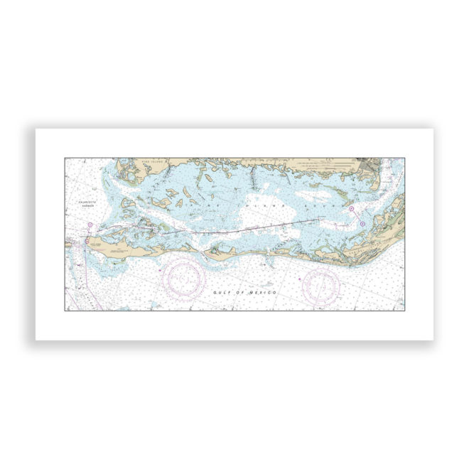 SANIBEL and CAPTIVA ISLAND, Florida Nautical Chart Reproduction