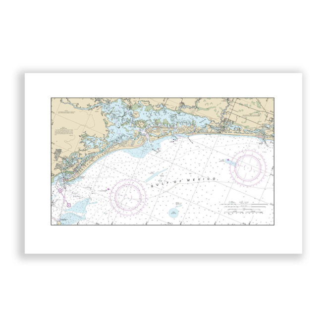 Fort Myers Beach, Florida Nautical Chart Reproduction