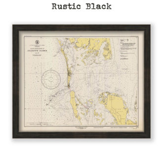 Gasparilla Island, Florida Antique Nautical Chart Reproduction