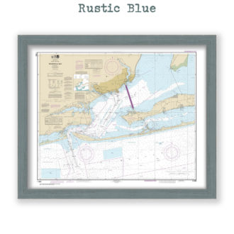 Pensacola Bay, Florida Nautical Chart Reproduction