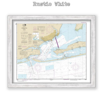 Pensacola Bay, Florida Nautical Chart Reproduction