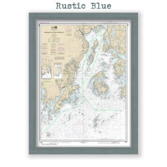 Penobscot Bay and Approaches, Maine Nautical Chart Reproduction