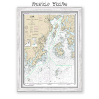 Penobscot Bay and Approaches, Maine Nautical Chart Reproduction