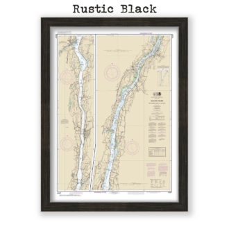 Hudson River - Wappinger, New York Nautical Chart Reproduction