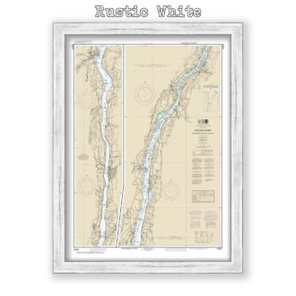 Hudson River - Wappinger, New York Nautical Chart Reproduction