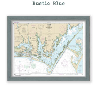 Beaufort Inlet, North Carolina Nautical Chart Reproduction