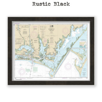 Beaufort Inlet, North Carolina Nautical Chart Reproduction