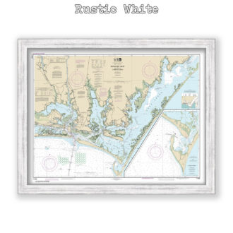 Beaufort Inlet, North Carolina Nautical Chart Reproduction