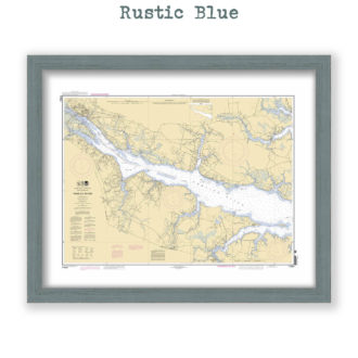 Pamlico River, North Carolina Nautical Chart Reproduction