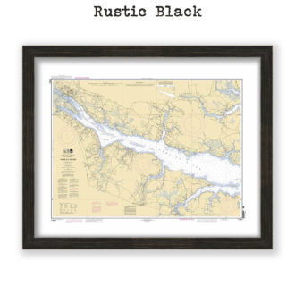 Pamlico River, North Carolina Nautical Chart Reproduction