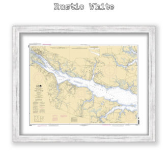 Pamlico River, North Carolina Nautical Chart Reproduction