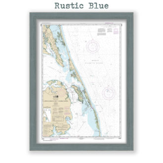 Outer Banks, North Carolina Nautical Chart Reproduction