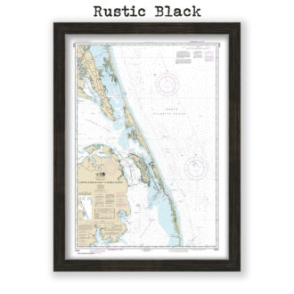 Outer Banks, North Carolina Nautical Chart Reproduction