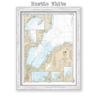 Saginaw Bay, Michigan Nautical Chart Reproduction