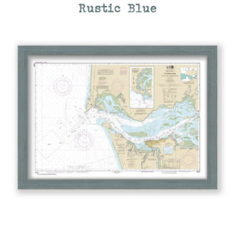 Columbia River Nautical Chart Reproduction