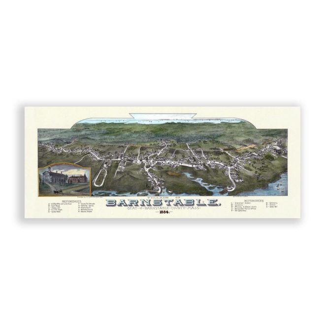 Barnstable - Birds Eye View, 1884