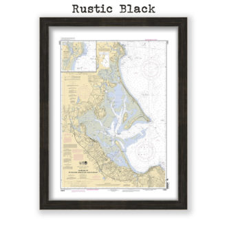 Plymouth, Kingston and Duxbury - Green Harbor, Massachusetts Nautical Chart Reproduction