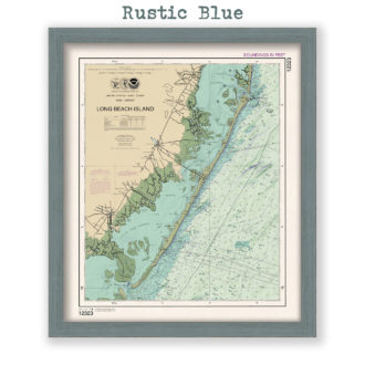 Long Beach Island, New Jersey Nautical Chart Reproduction