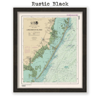 Long Beach Island, New Jersey Nautical Chart Reproduction