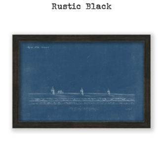 Three Sisters Lighthouses, Eastham, Cape Cod Antique Architectural Plan Blueprint Reproduction