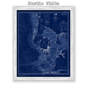 Tampa Bay, Florida Blueprint Nautical Chart Reproduction