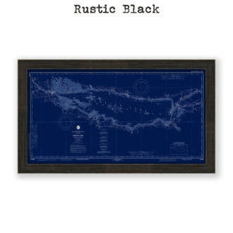 Oneida Lake, New York Blueprint Nautical Chart Reproduction