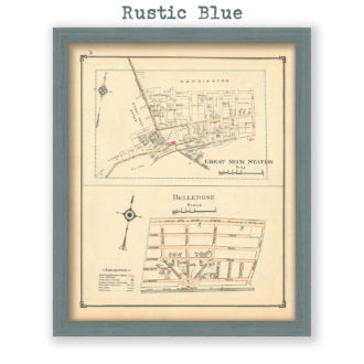 Great Neck Station & Bellerose, Nassau County Long Island, Antique Map Reproduction - Plate 3