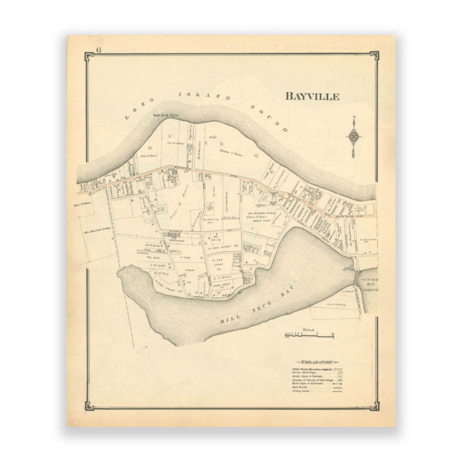 Bayville, Nassau County Long Island, Antique Map Reproduction - Plate 6