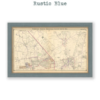 Westbury - Jericho - Hicksville - Locust Grove - Etc., Nassau County Long Island, Antique Map Reproduction - Plate