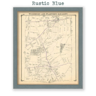 Woodbury and Plainview Locality, Nassau County Long Island, Antique Map Reproduction - Plate 18